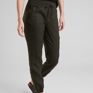 Athleta Cabo Linen Jogger Olive Size 8T